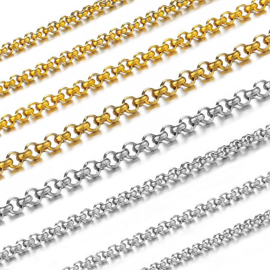 Body Jewellery - 1 Metr Łańcuszka ze Stali Nierdzewnej