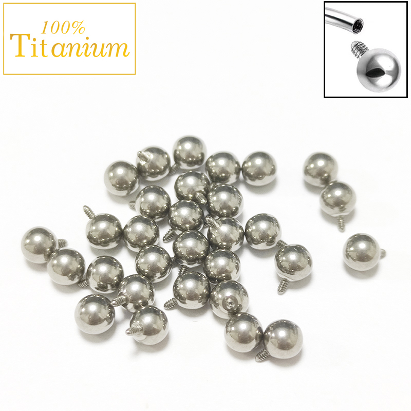 Body Jewelry Implant Grade Titanium - 10 szt. Implant klasy ASTM G23