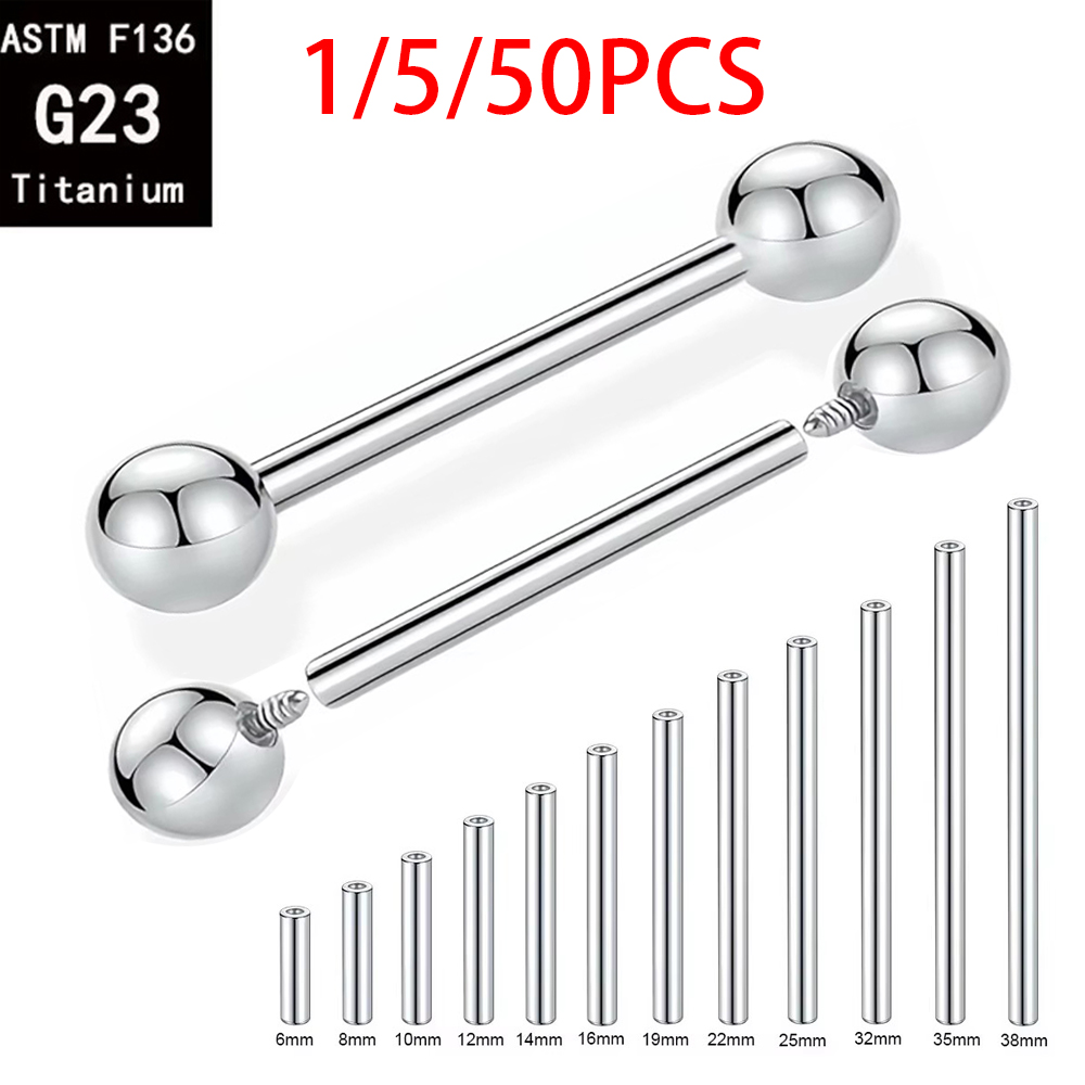 Body Jewelry Implant Grade Titanium - 1/5/50 SZT. Tytan ASTM F136 Klasy