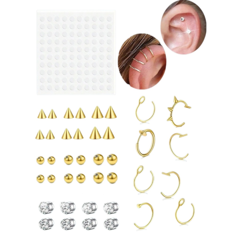 Body Jewelry And Piercing - Fałszywe kolczyki do nosa, fałszywy septum