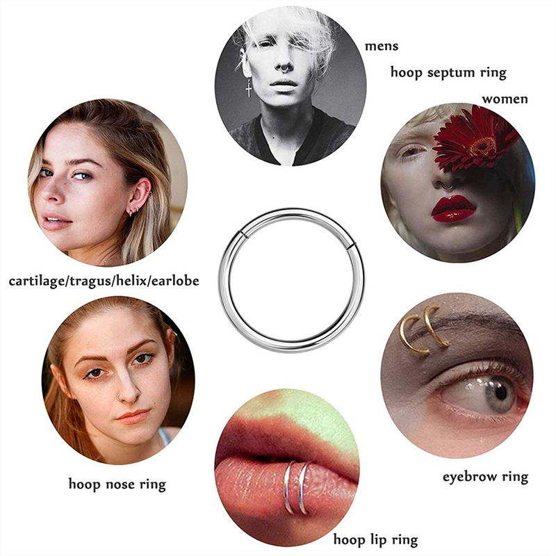 Kolczyk typu clicker ze stali  – Body Jewelry And Earrings recenzja i cena