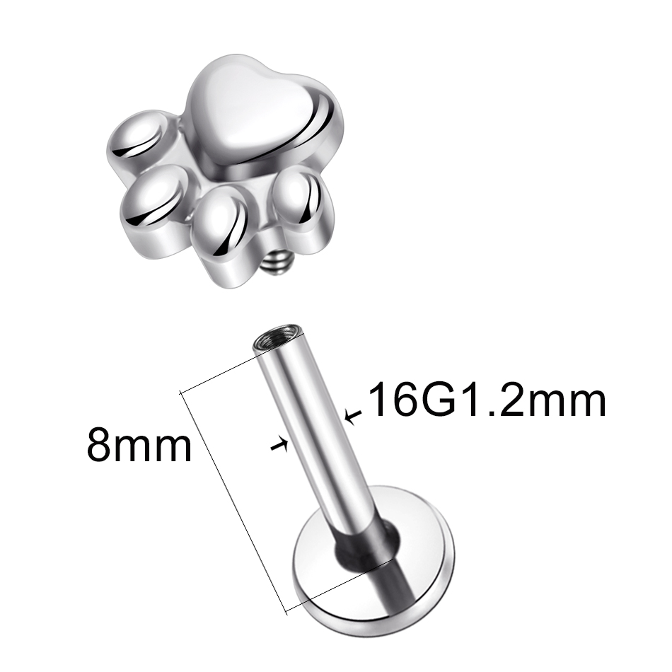 1 szt. Tytanowe kolczyki ze sz – Body Jewelry Implant Grade Titanium recenzja i cena