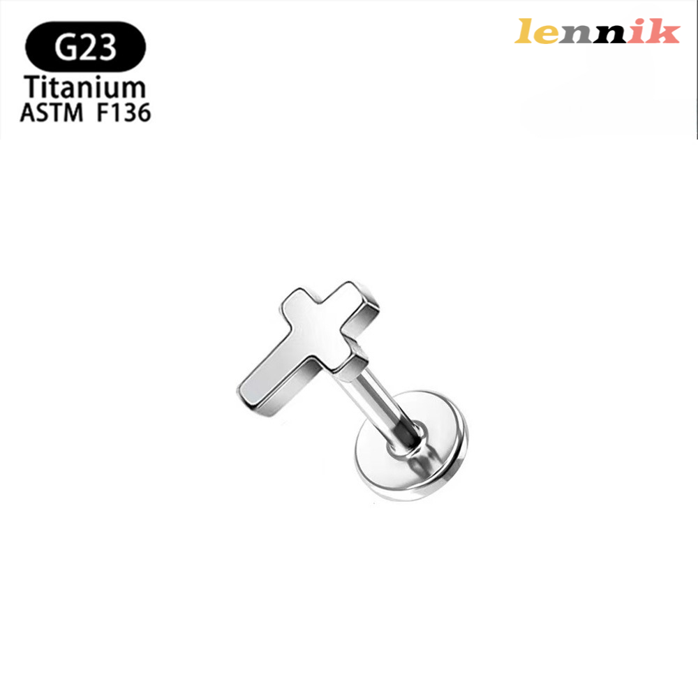 LENNIK F136 Tytanowy Krzyż Ser – Body Jewelry And Earrings recenzja i cena