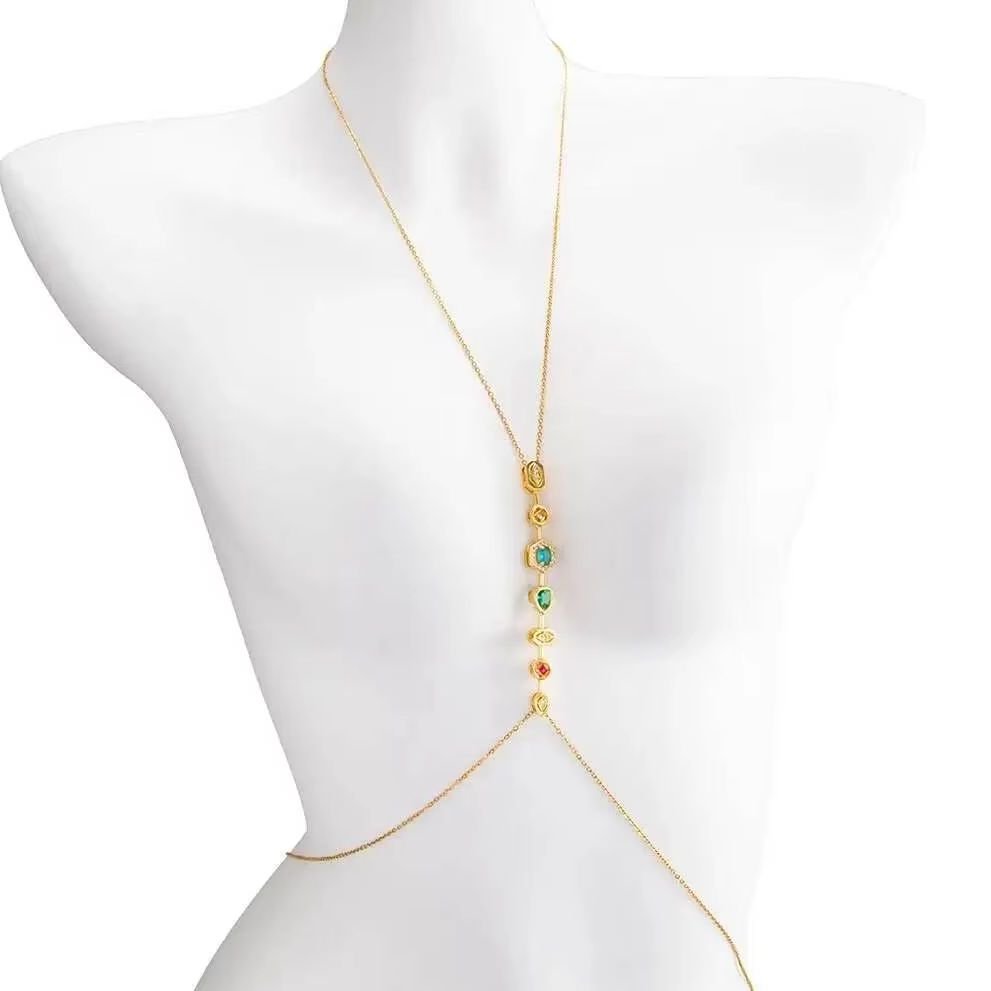 PuRui Wykwintny Kolorowy Łańcu – Body Jewelry Women recenzja i cena