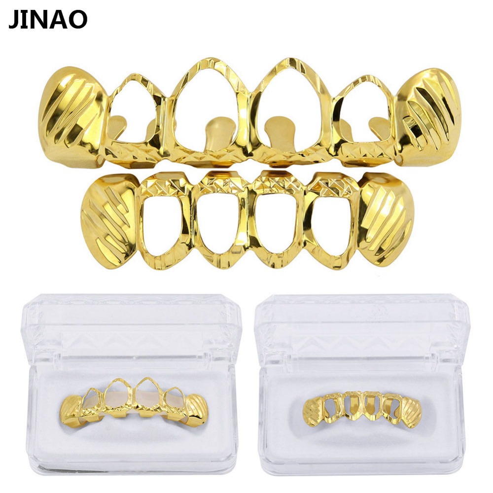 JINAO nowy Fit d-cut Grillz ze – Body Jewelry Gold Plated recenzja i cena