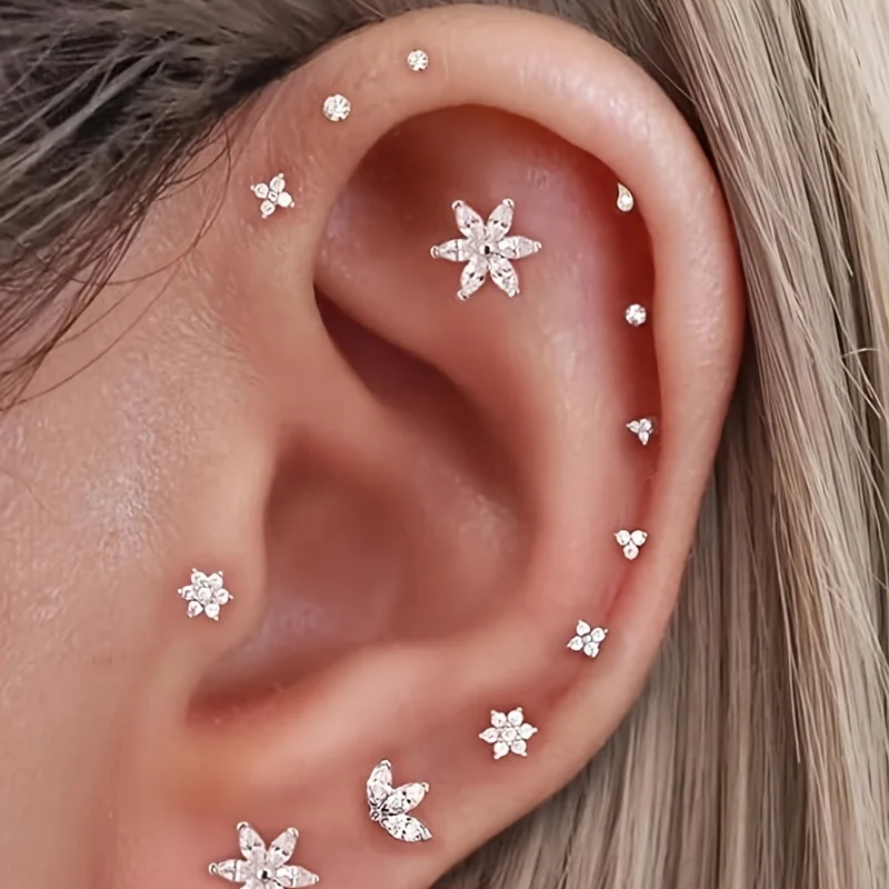 6 szt. kolczyków bezgwintowych – Flat Back Labret Stud recenzja i cena