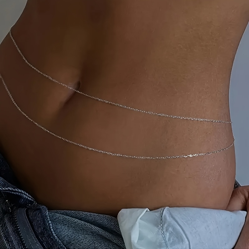 Dwustronny złoty metalowy łańc – Body Jewellery recenzja i cena